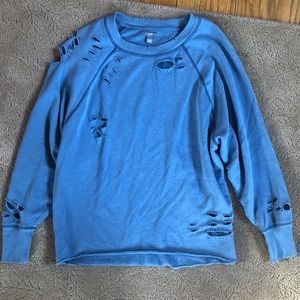 Aerie City Destroyed Sweatshirt
